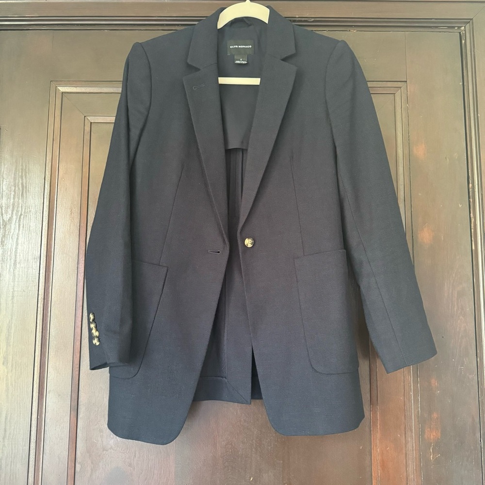 Club Monaco Navy Blazer, Size 6